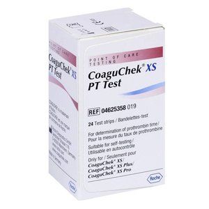 CoaguChek Xs PT Test  24 Strips & 1 Code Chip - Exp. 06/2024, New & Sealed